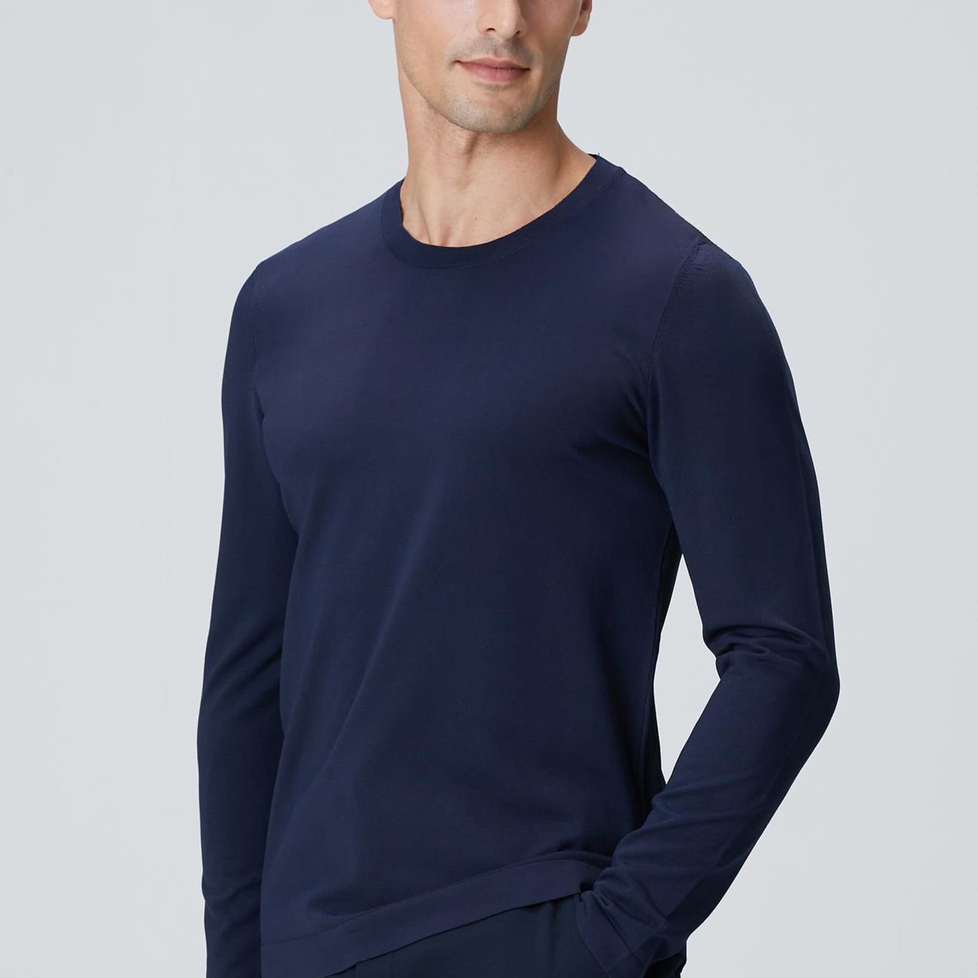 Network Erkek N-Tech Lacivert Basic Triko Kazak