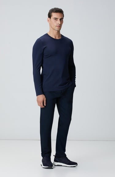  Network Erkek N-Tech Lacivert Basic Triko Kazak