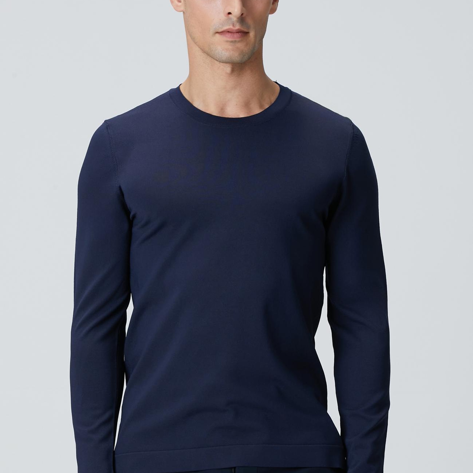 Network Erkek N-Tech Lacivert Basic Triko Kazak