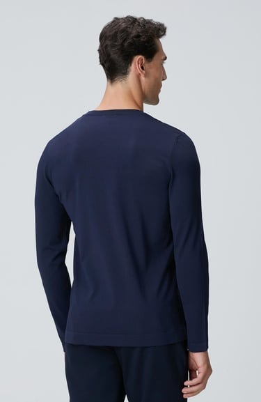  Network Erkek N-Tech Lacivert Basic Triko Kazak