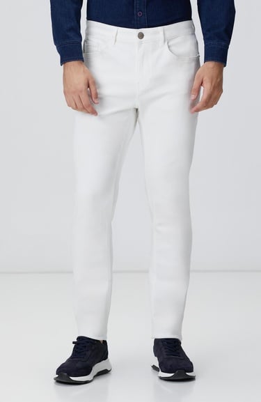  Network Erkek Kırık Beyaz Denim Pantolon