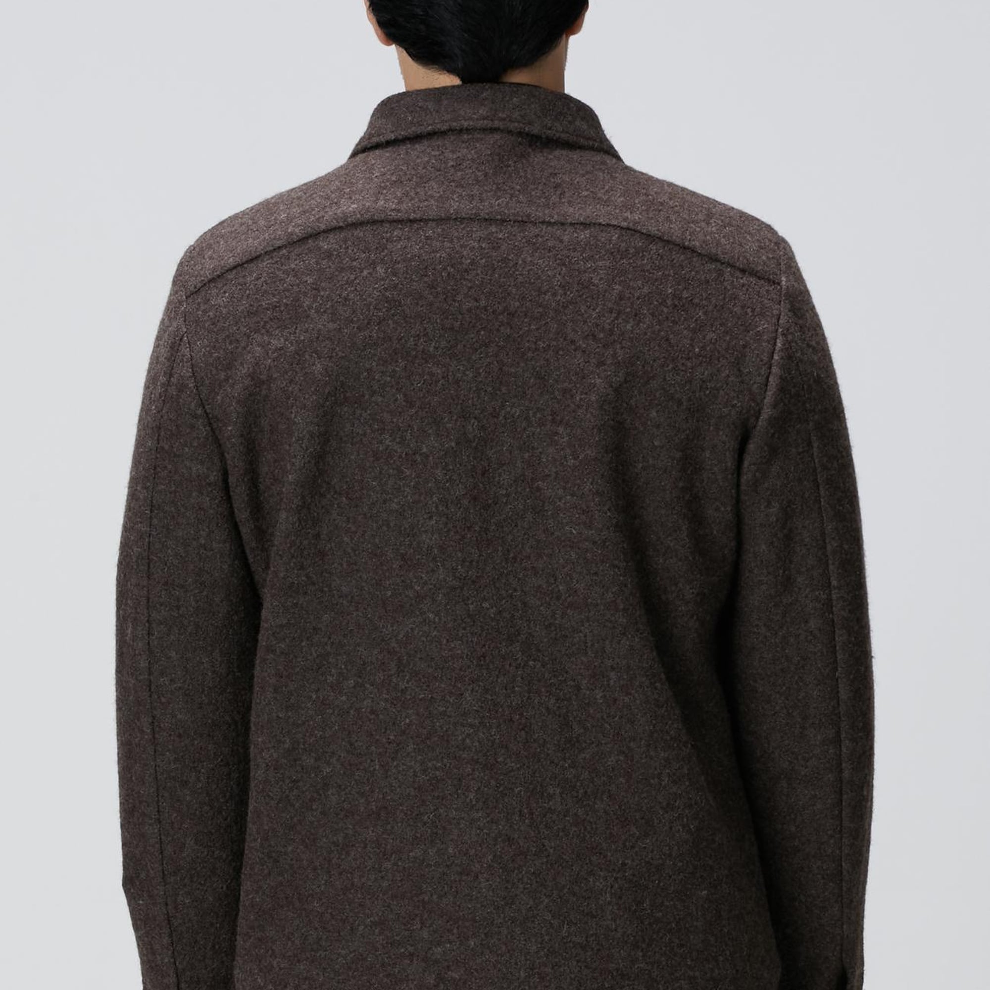 Network Erkek Kahverengi Örme Yün Ceket