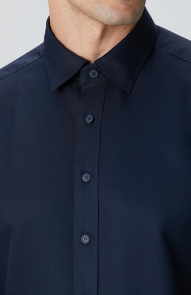  Network Erkek Lacivert Lyocell Gömlek