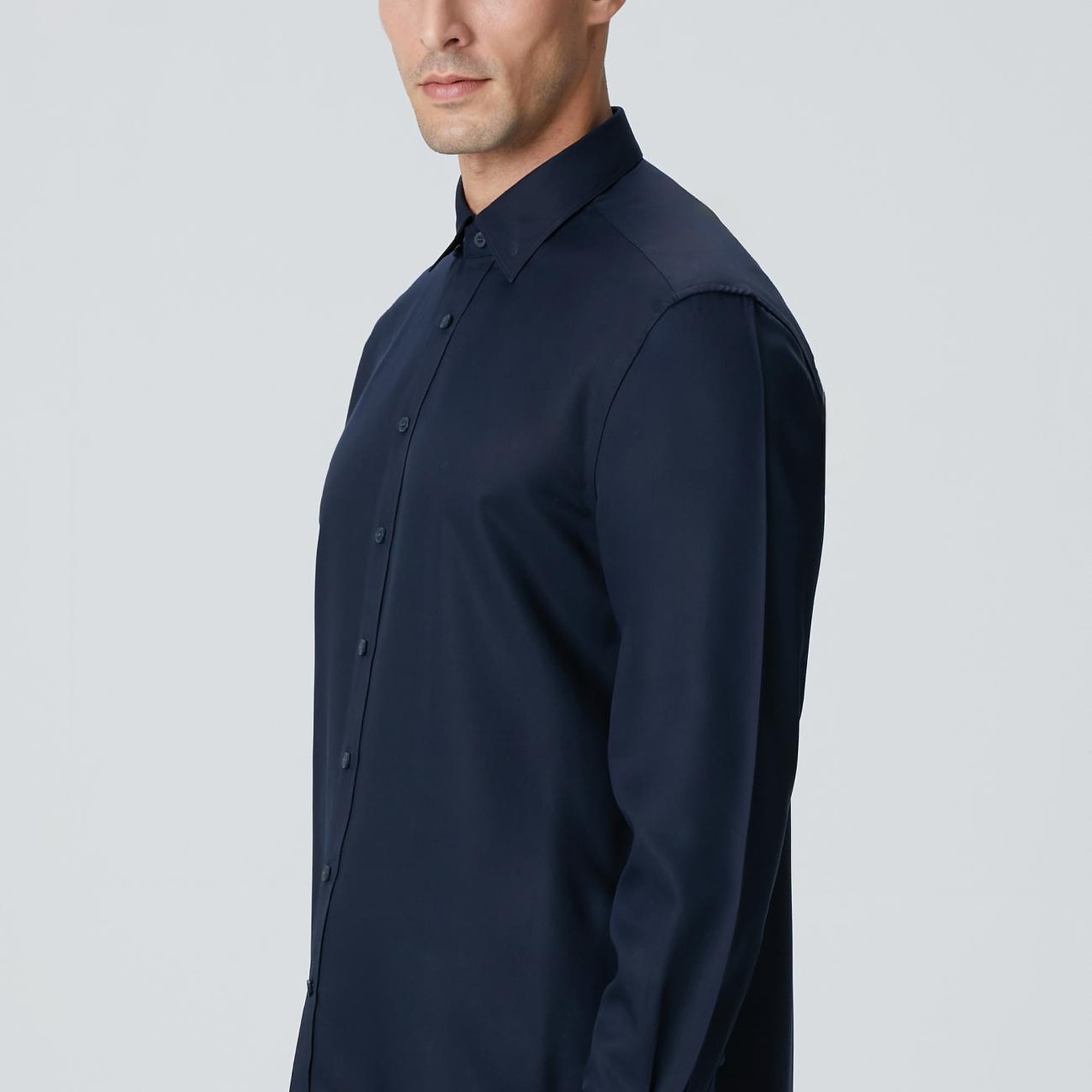 Network Erkek Lacivert Lyocell Gömlek