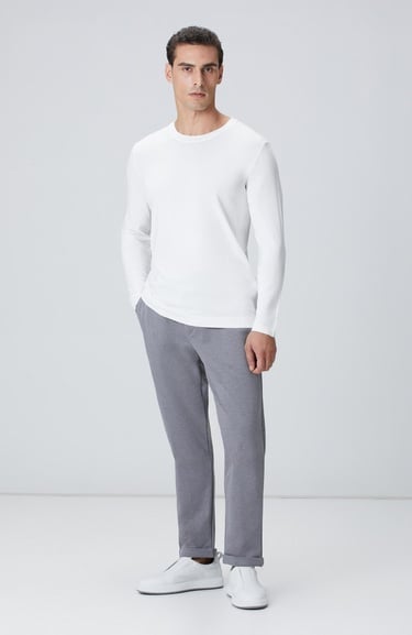  Network Erkek N-Tech Kırık Beyaz Kazak