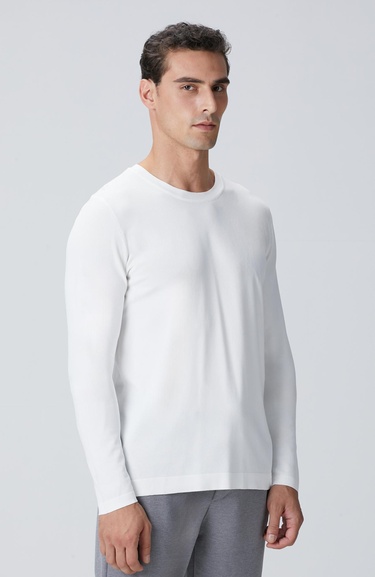  Network Erkek N-Tech Kırık Beyaz Kazak