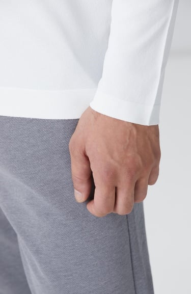  Network Erkek N-Tech Kırık Beyaz Kazak