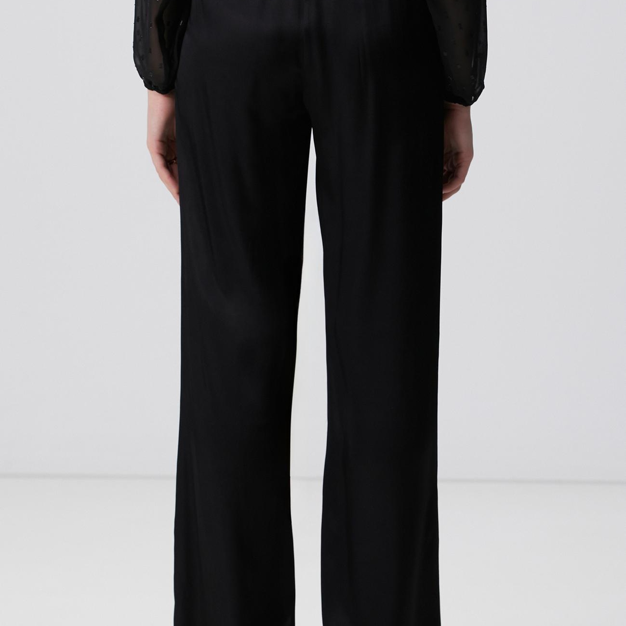 Network Kadın Siyah Pantolon