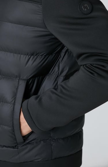  Network Erkek Siyah Scuba Garnili Kapitoneli Mont