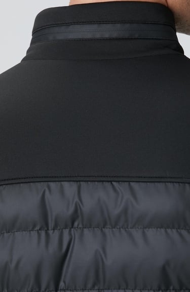  Network Erkek Siyah Scuba Garnili Kapitoneli Mont