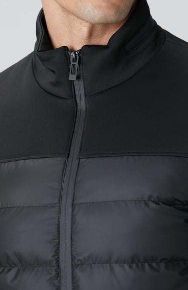  Network Erkek Siyah Scuba Garnili Kapitoneli Mont