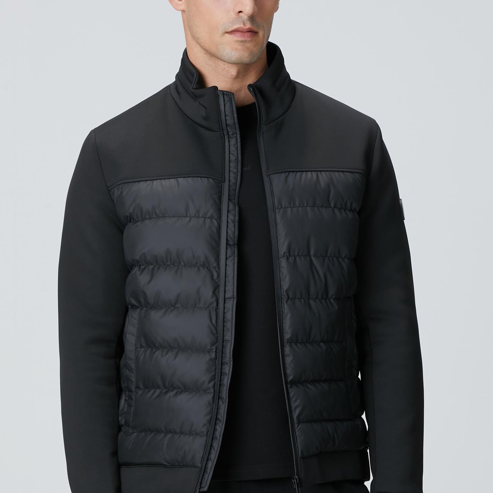 Network Erkek Siyah Scuba Garnili Kapitoneli Mont