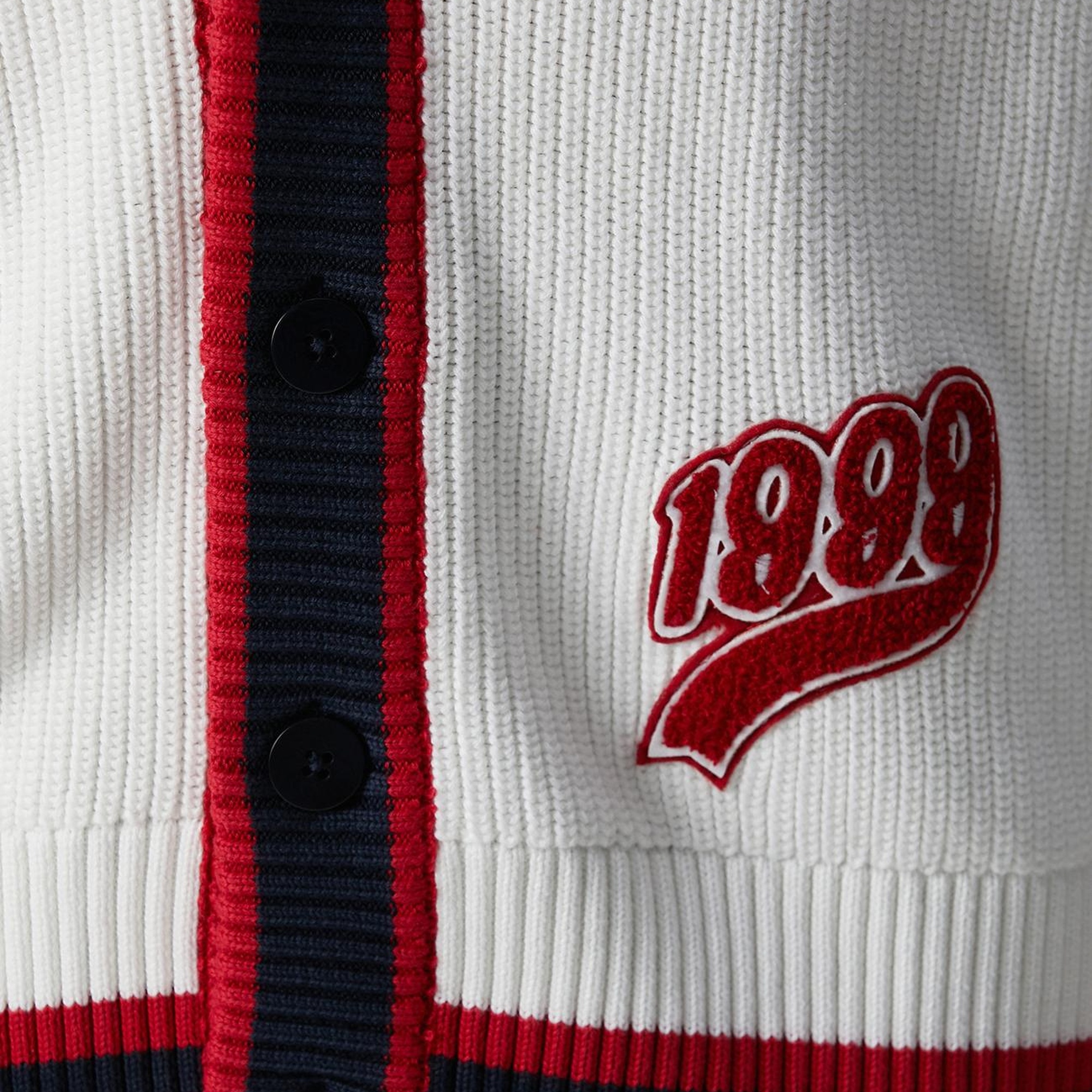 Network Kadın Beyaz Patchli Renkli Ribanalı Hırka