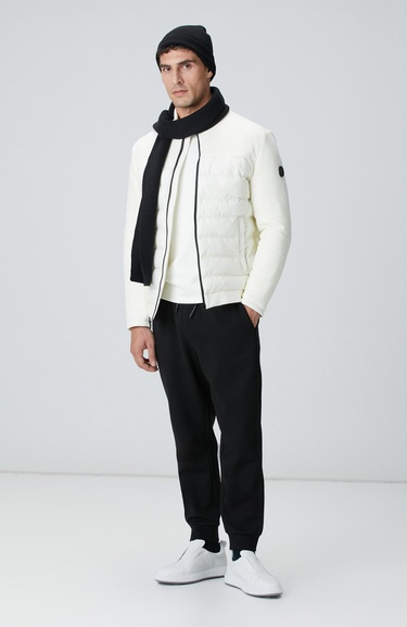  Network Erkek Ekru Kapitone Mont