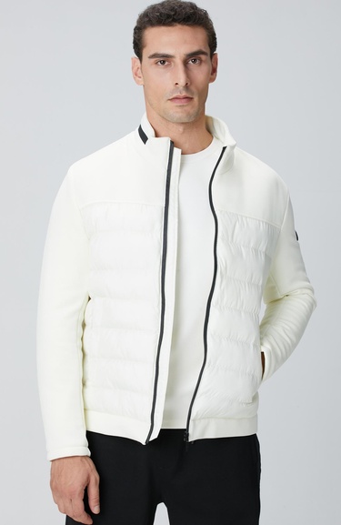  Network Erkek Ekru Kapitone Mont