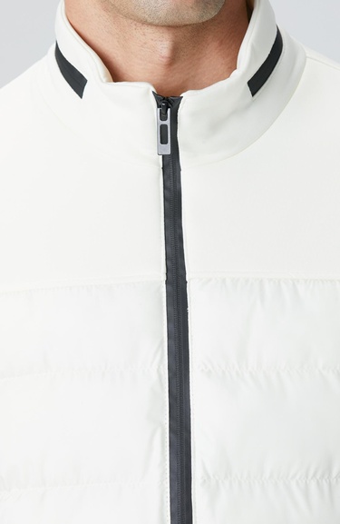  Network Erkek Ekru Kapitone Mont