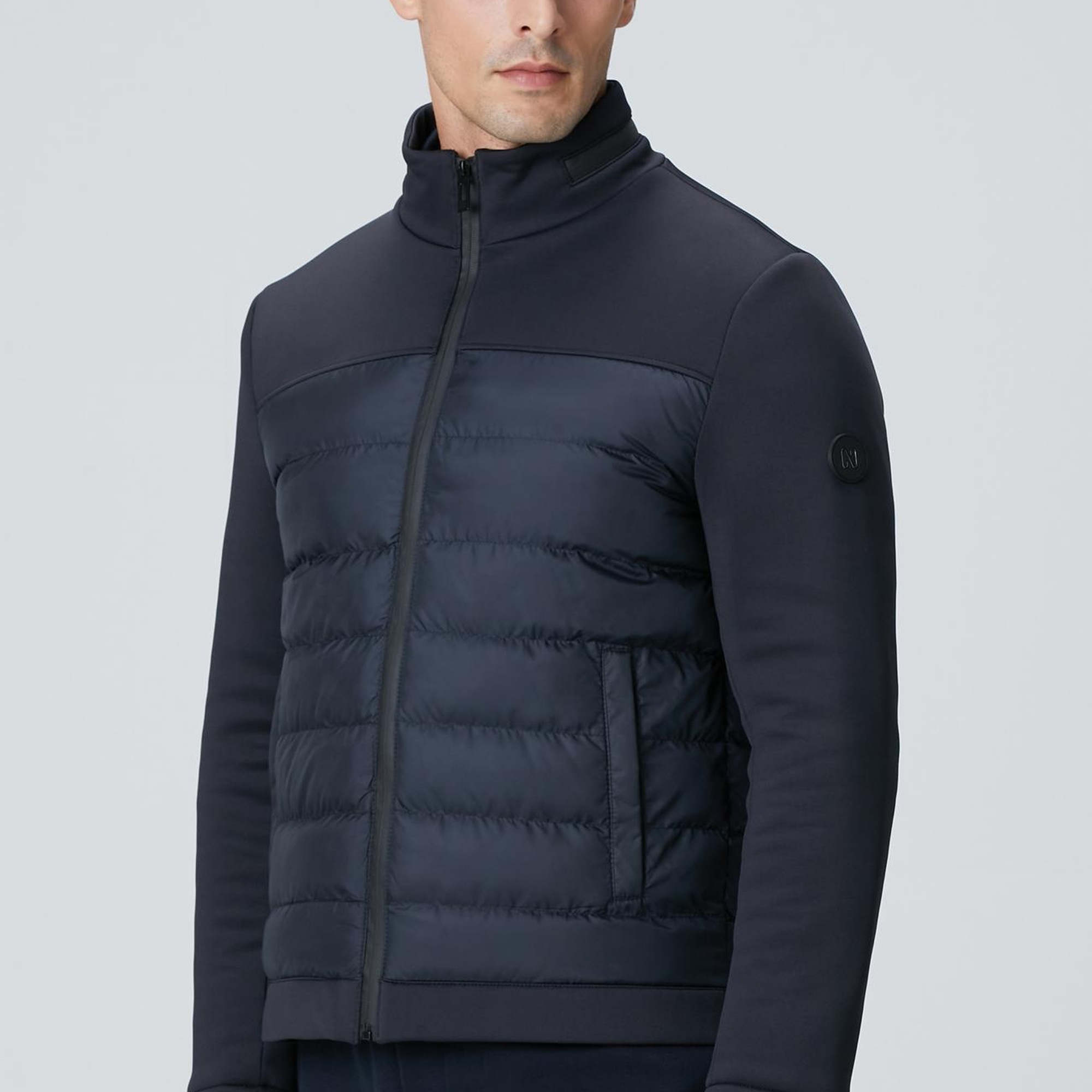 Network Erkek Lacivert Kapitone Mont