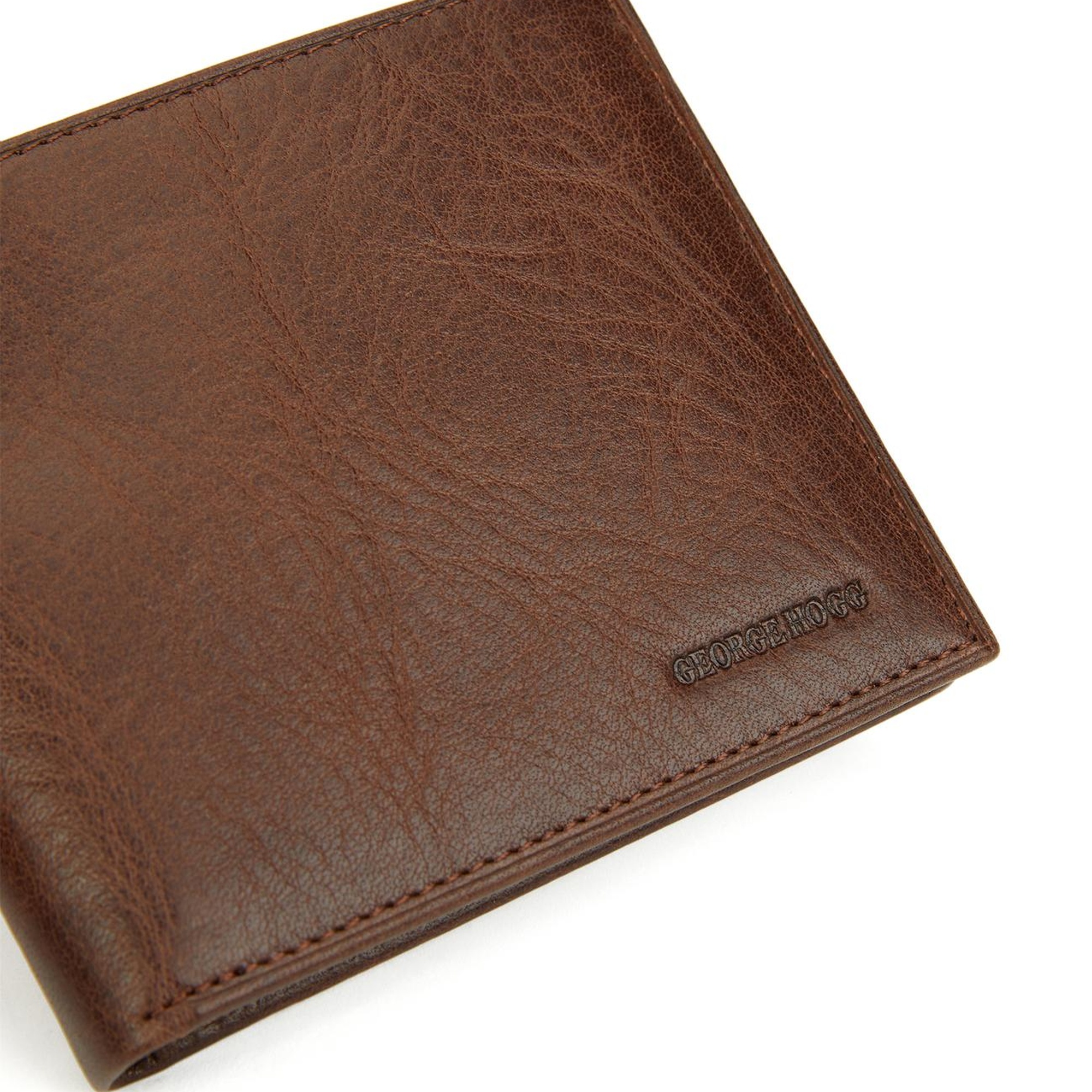 George Hogg Erkek Kahverengi Deri Cüzdan
