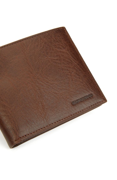  George Hogg Erkek Kahverengi Deri Cüzdan