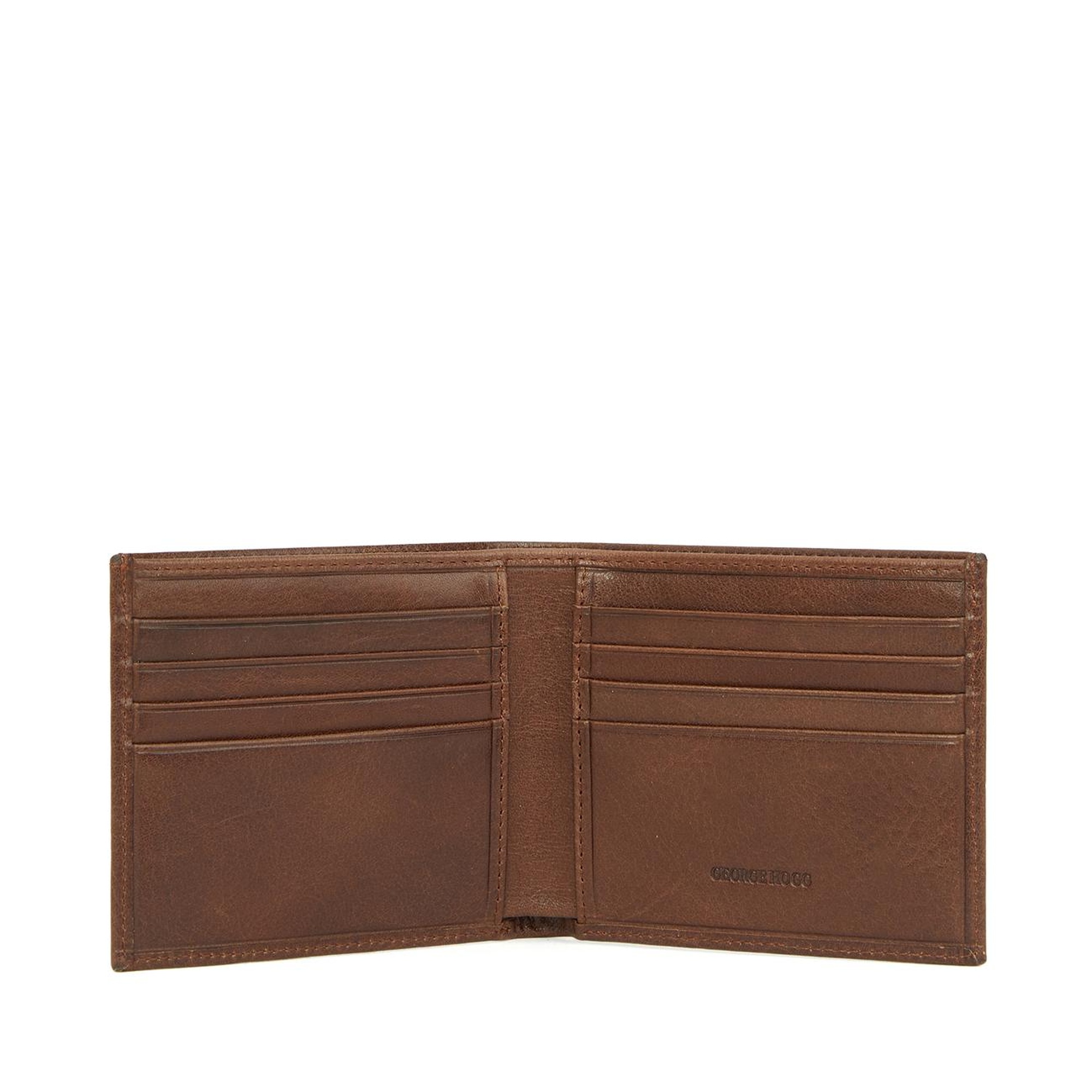 George Hogg Erkek Kahverengi Deri Cüzdan