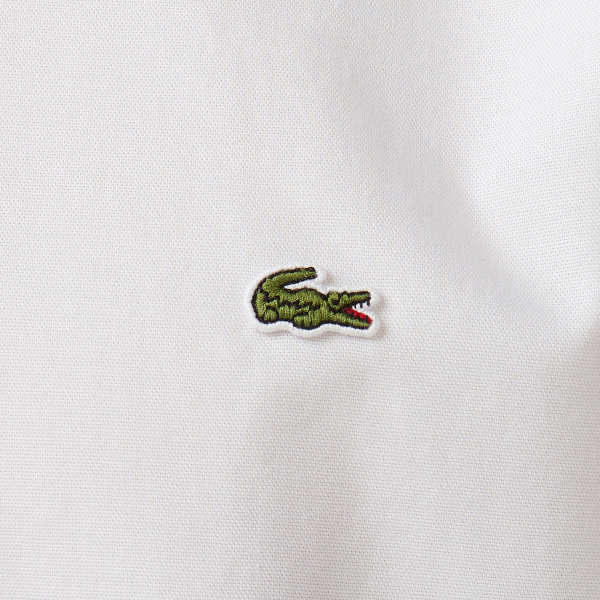 Lacoste Erkek Slim Fit Düğmeli Yaka Beyaz Gömlek