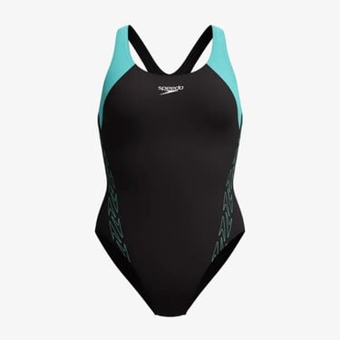  Speedo Hyprbm Splc Rcrbck 1Pc Af Kadın Mavi Mayo
