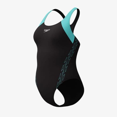  Speedo Hyprbm Splc Rcrbck 1Pc Af Kadın Mavi Mayo