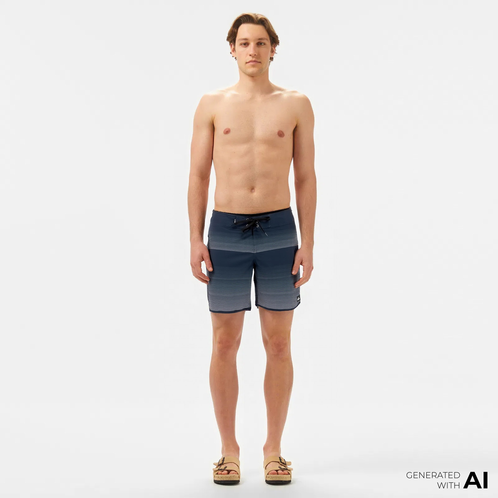 Quiksilver Surfsilk Scallop 18 Erkek Gri Deniz Şortu