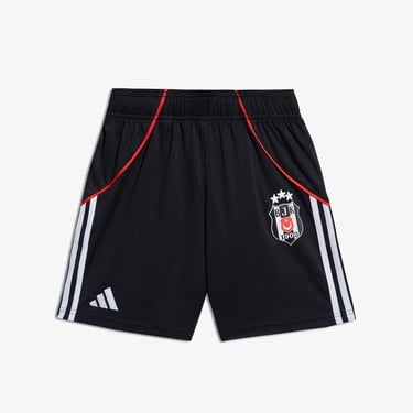  adidas Beşiktaş JK 25/26 Çocuk Siyah Deplasman Futbol Şortu