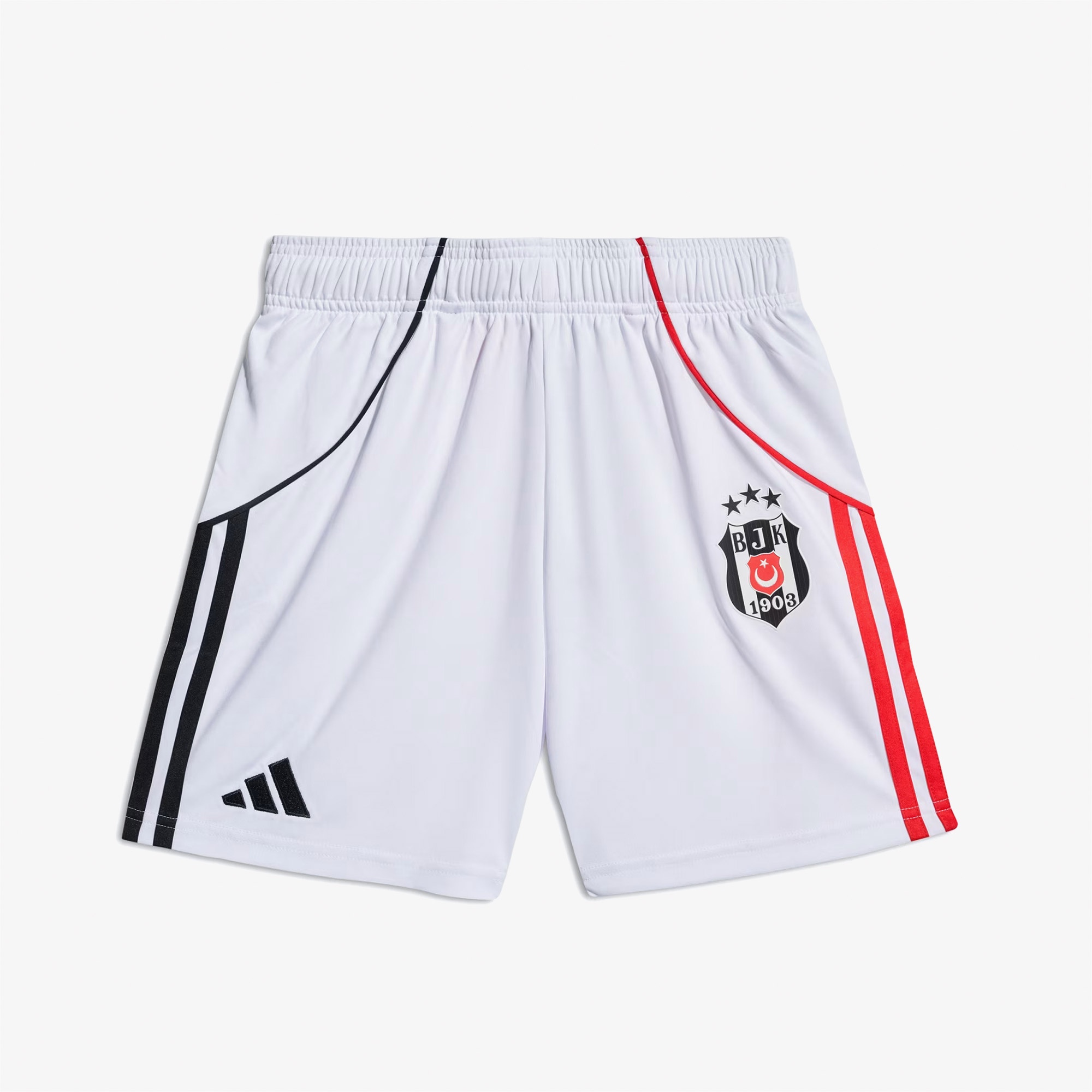 adidas Beşiktaş JK 25/26 Çocuk Beyaz İç Saha Futbol Şortu