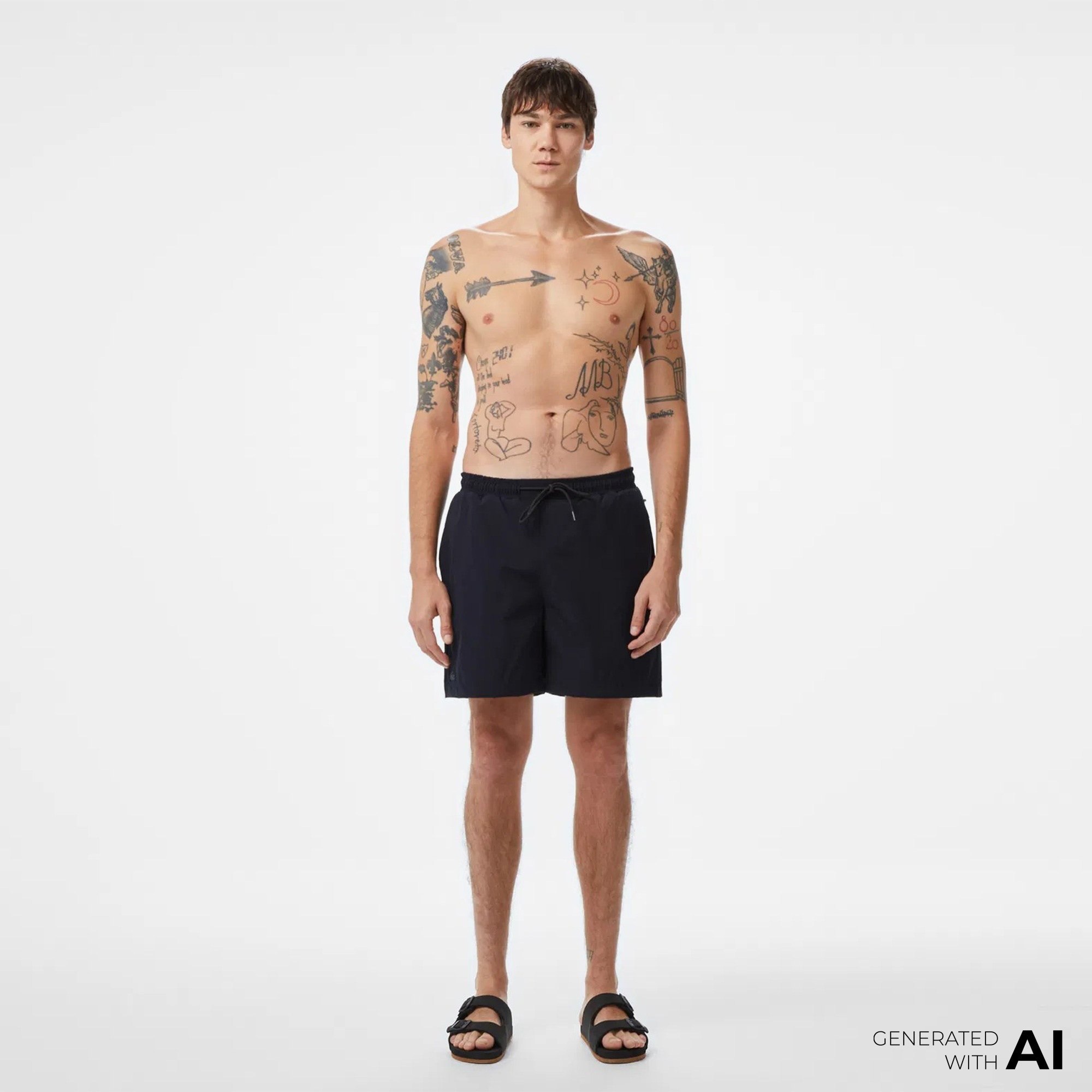 Lacoste Erkek Siyah Deniz Şortu