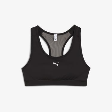  Puma 4Keeps Padded Small Cat Kadın Siyah Antrenman Bra
