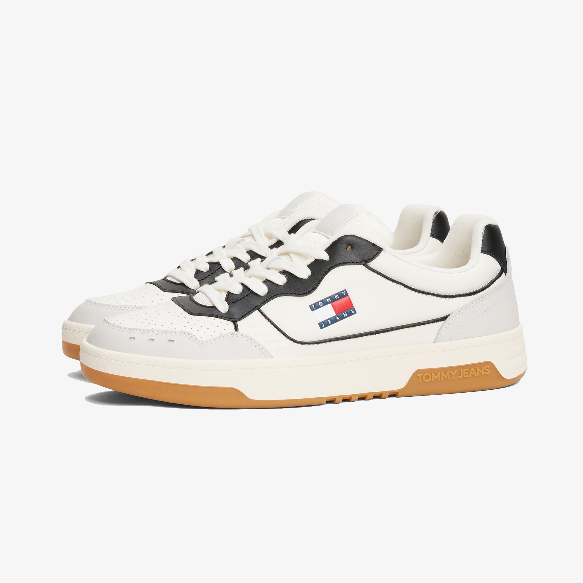 Tommy Hilfiger Cupsole Leather Erkek Bej Spor Ayakkabı