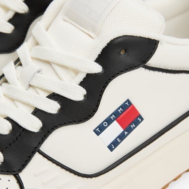  Tommy Hilfiger Cupsole Leather Erkek Bej Spor Ayakkabı