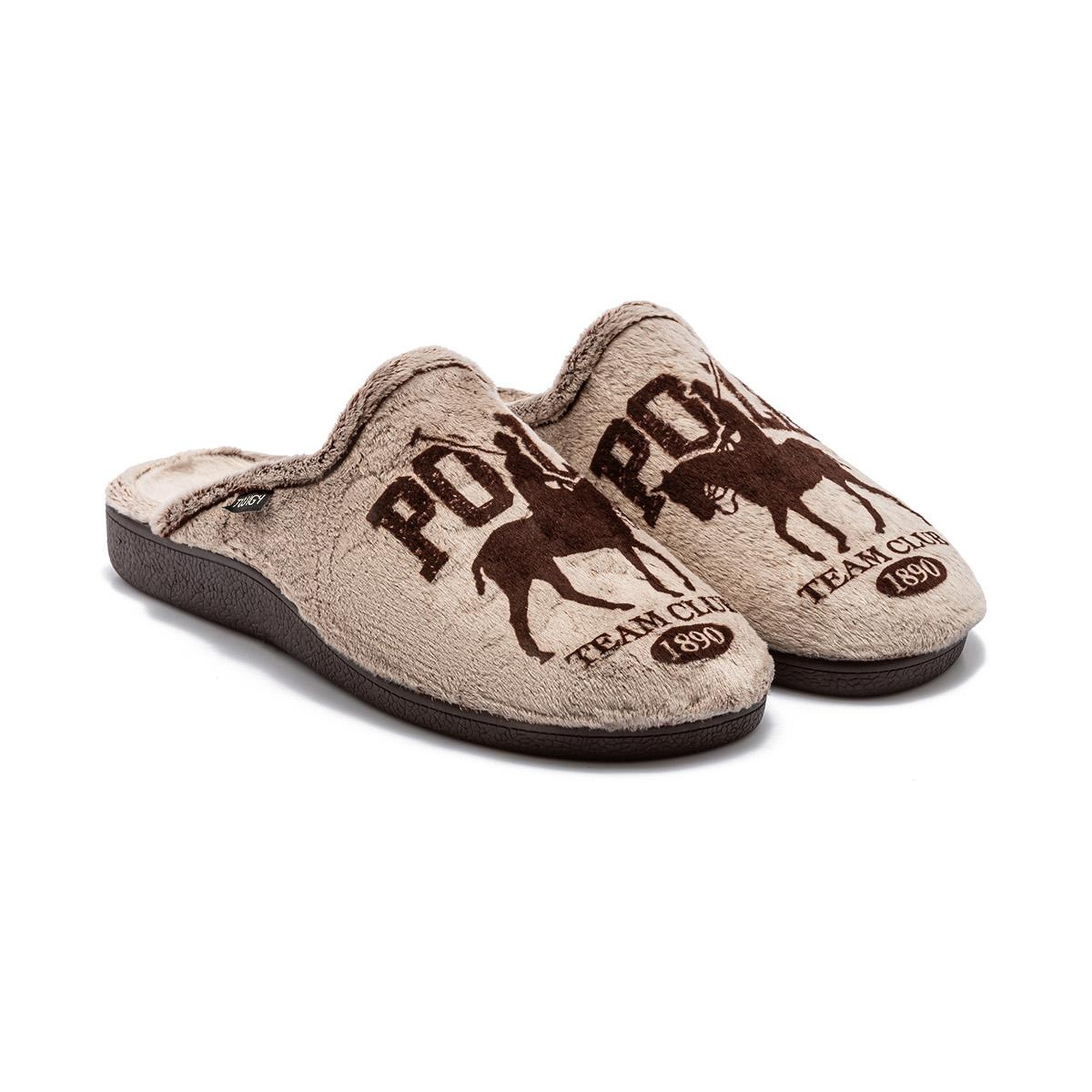 Polo Erkek Ev Terliği Kahverengi 41/46