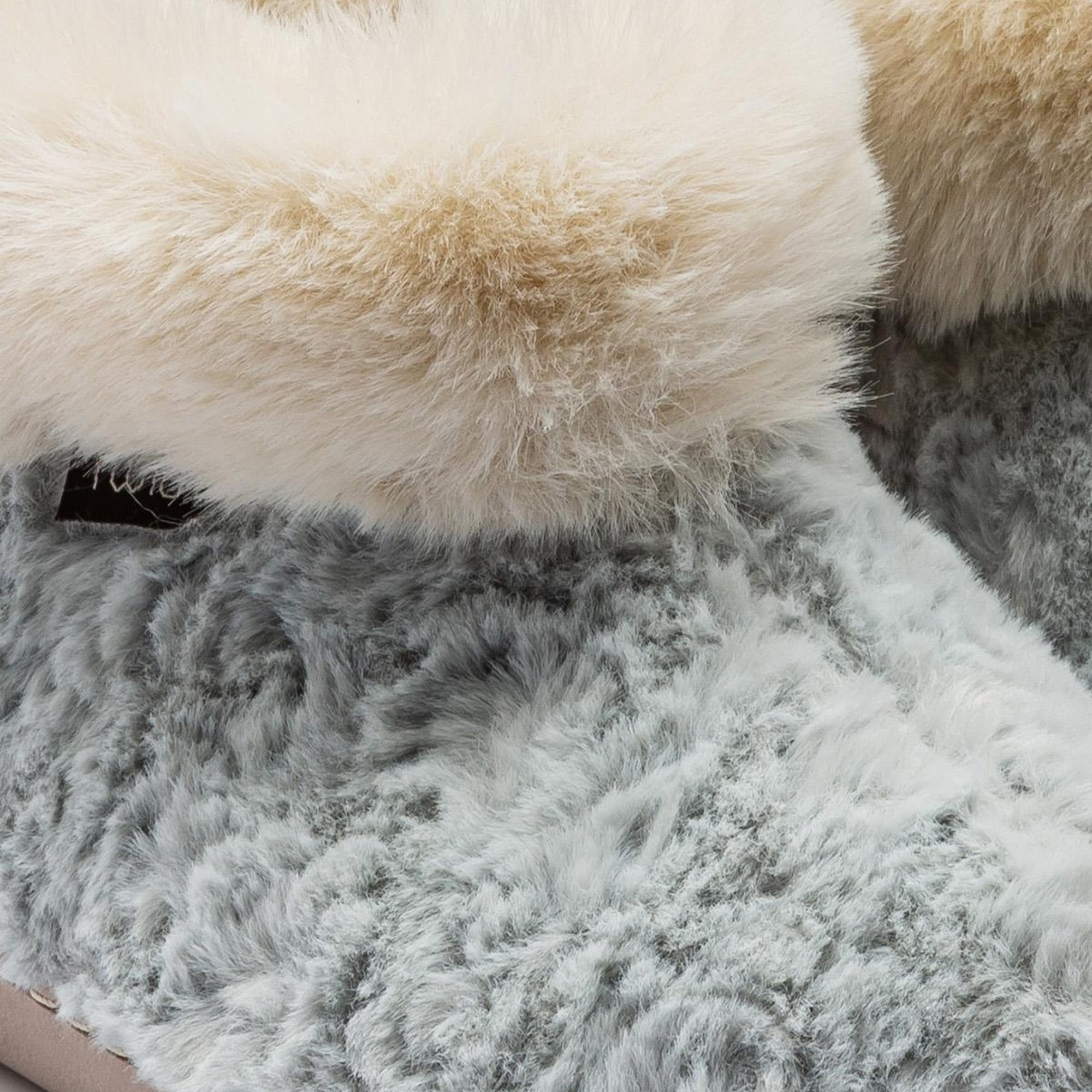 Emily Kadın Kürklü Ev Botu Mavi 37/41