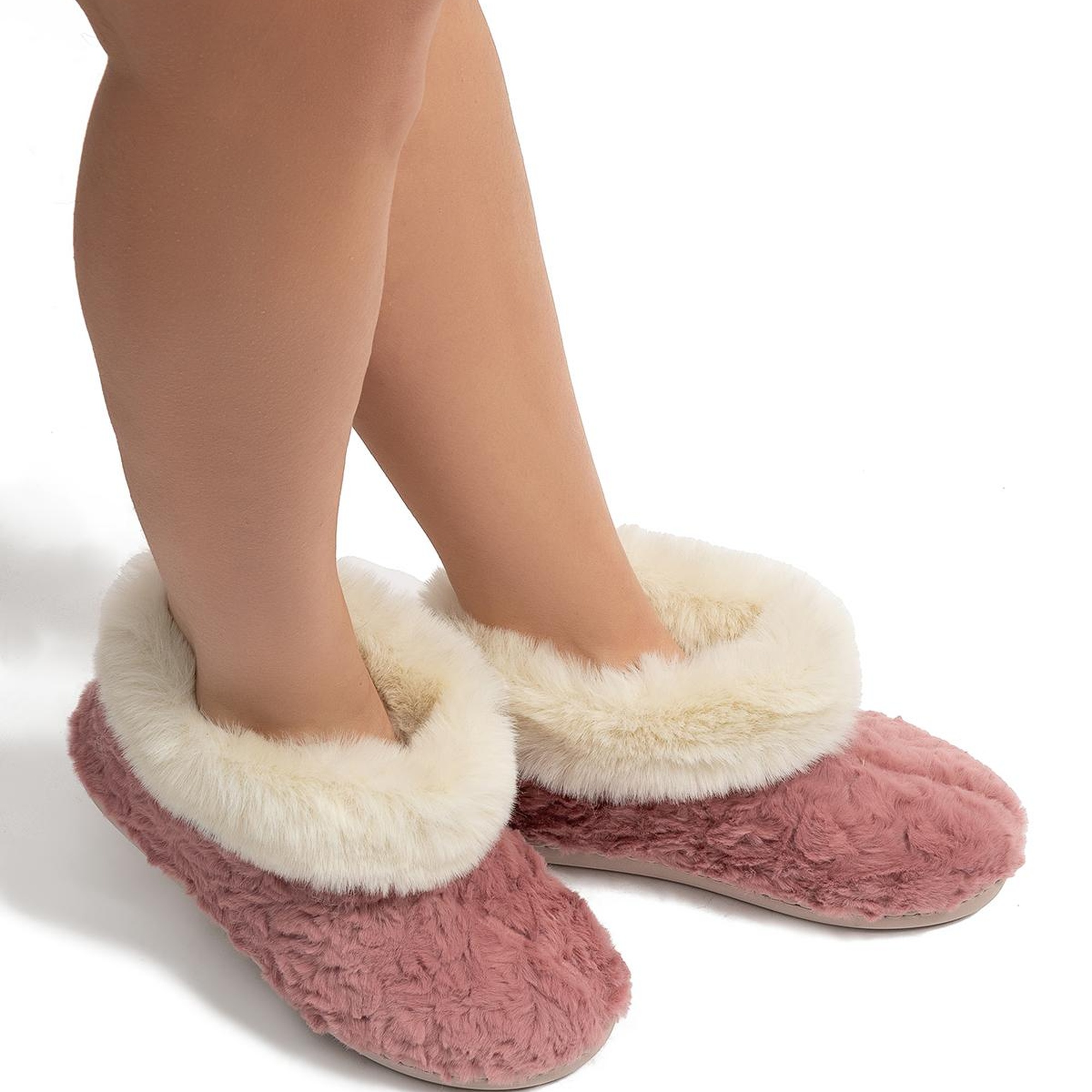 Emily Kadın Kürklü Ev Botu Koyu Pembe 37/41