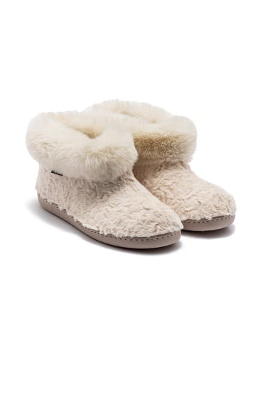  Emily Kadın Kürklü Ev Botu Bej 37/41