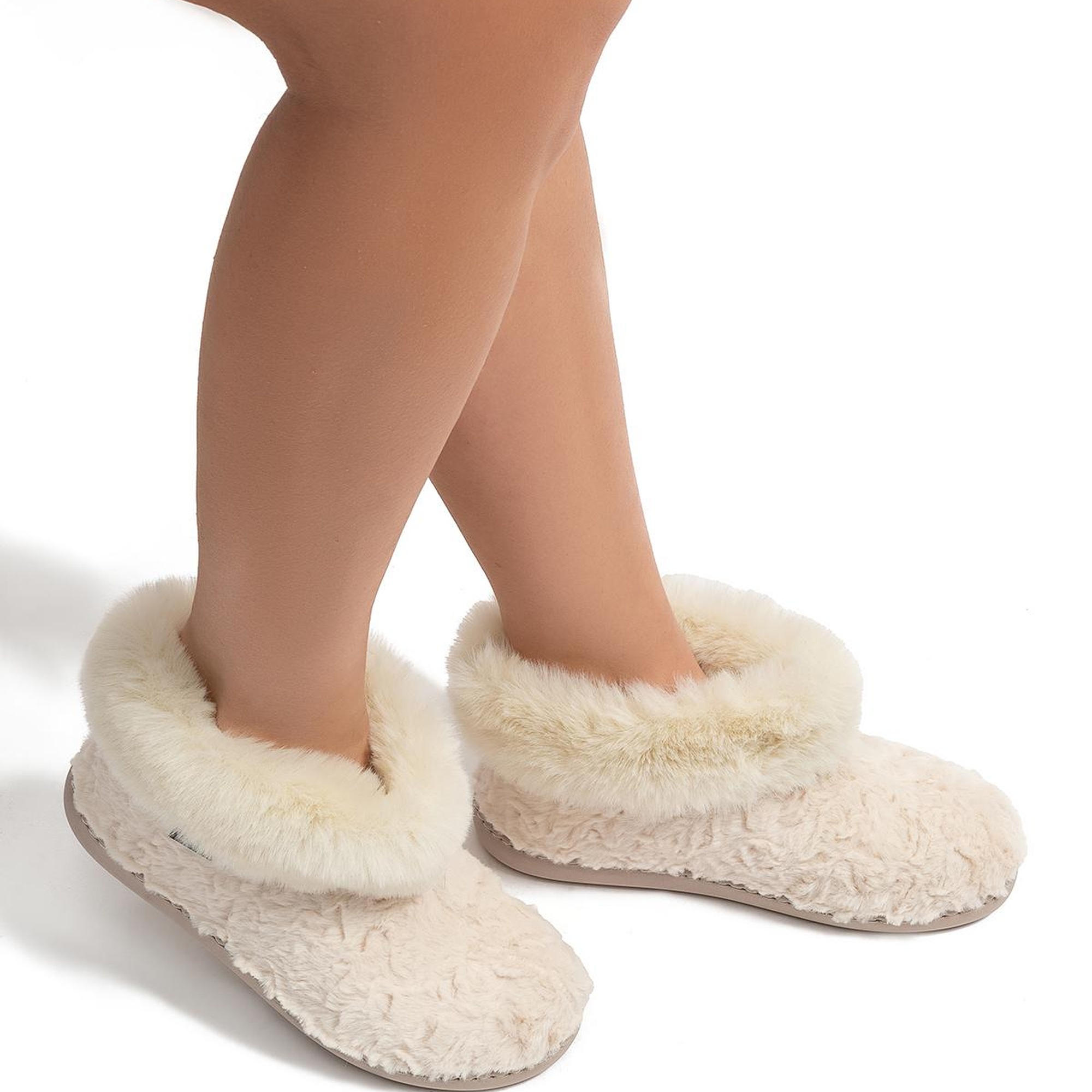 Emily Kadın Kürklü Ev Botu Bej 37/41