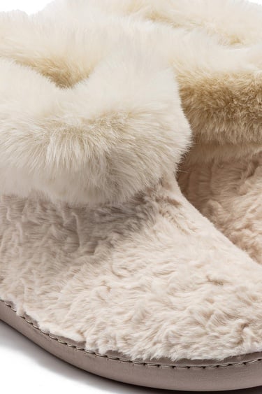  Emily Kadın Kürklü Ev Botu Bej 37/41