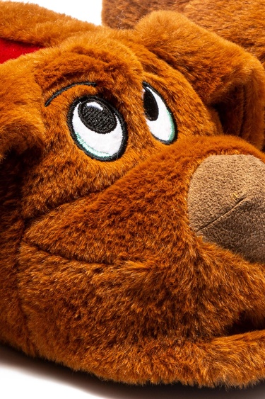  Karamel Kadın, Garson Boy Hayvanlı Panduf Kahverengi 36/41