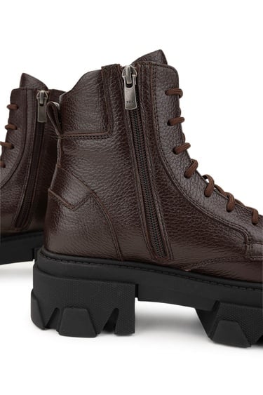  Tamer Tanca Kadın Hakiki Deri Kahverengi Casual Bot