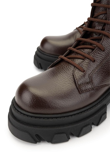  Tamer Tanca Kadın Hakiki Deri Kahverengi Casual Bot