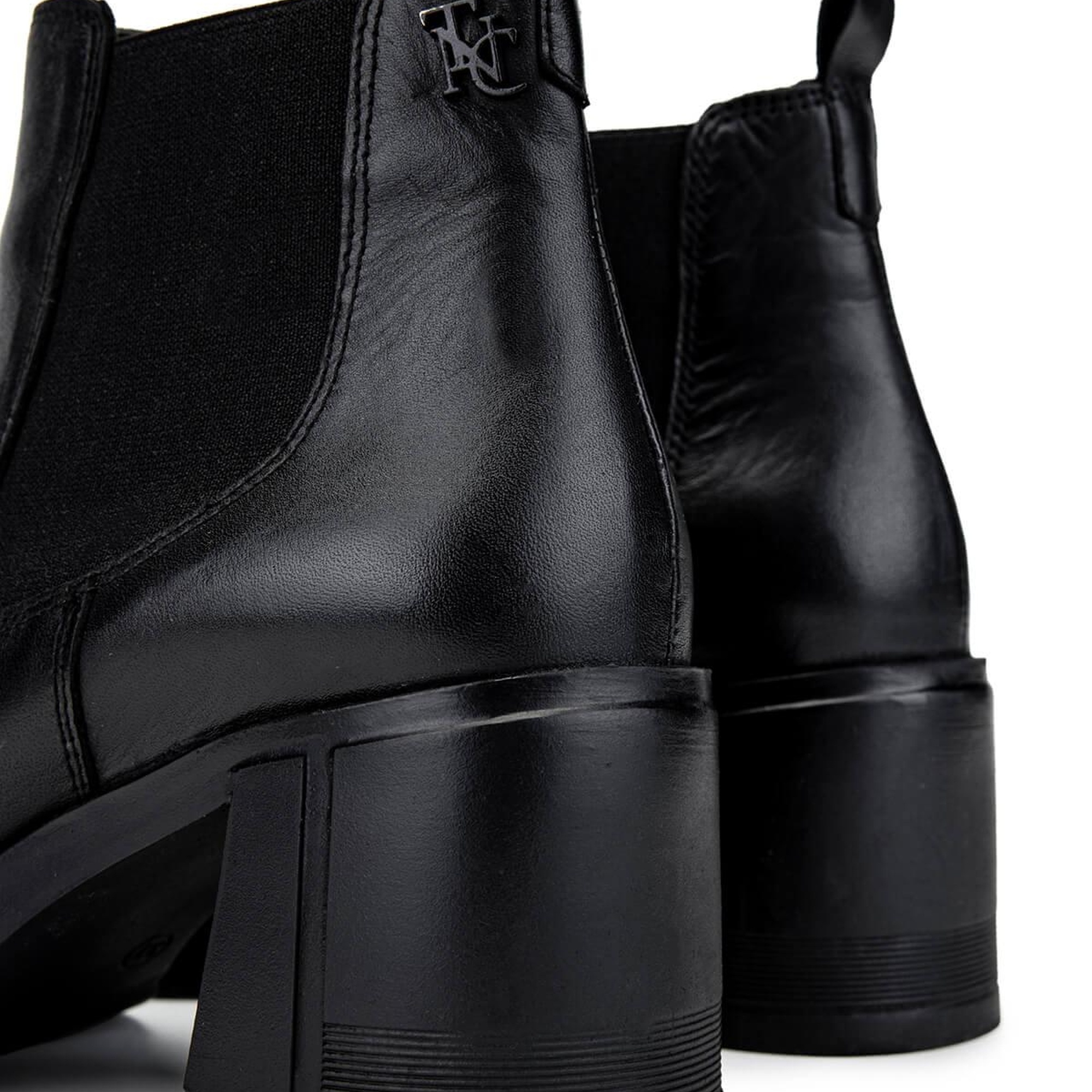 Tamer Tanca Kadın Hakiki Deri Siyah Deri Casual Bot