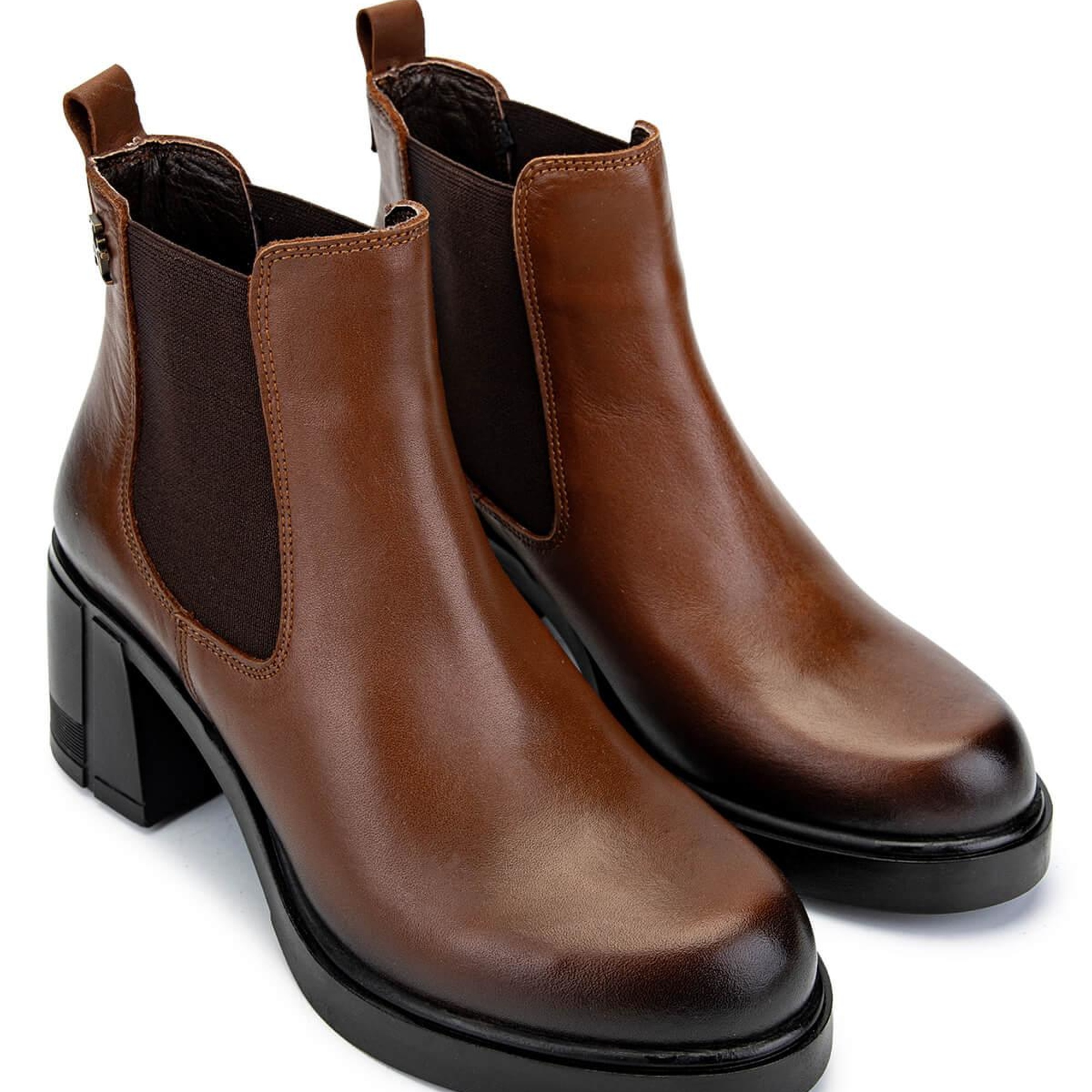 Tamer Tanca Kadın Hakiki Deri Taba Deri Casual Bot