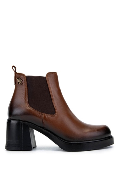  Tamer Tanca Kadın Hakiki Deri Taba Deri Casual Bot