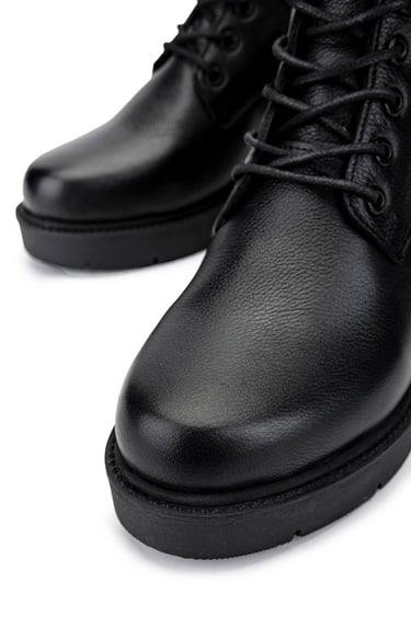  Tamer Tanca Kadın Hakiki Deri Siyah Deri Casual Bot