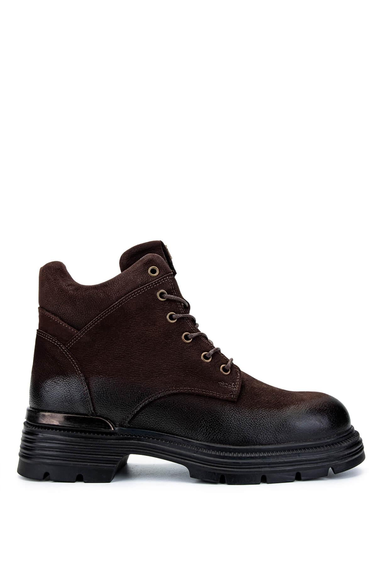  Tamer Tanca Kadın Hakiki Deri Kahverengi Nubuk Casual Bot