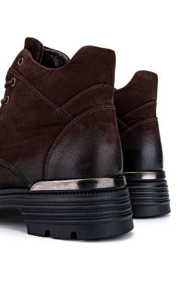  Tamer Tanca Kadın Hakiki Deri Kahverengi Nubuk Casual Bot