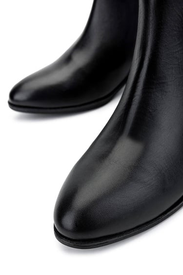  Tamer Tanca Kadın Hakiki Deri Siyah Analin Casual Bot